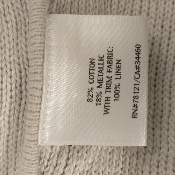 Eileen Fisher Cotton Linen Cardigan Sweater Neutral Natural Greige Clr Layering - Picture 8 of 12